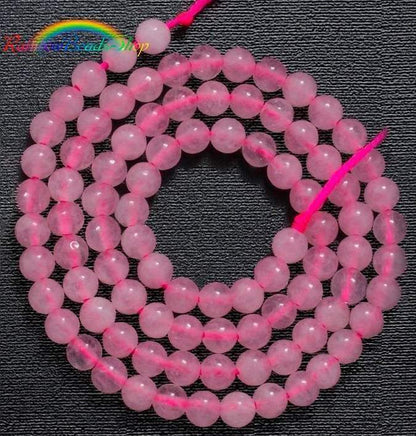 Natural Rose Quartz Beads, Round Gemstone 15.5 Full Strand, 2-12mm 