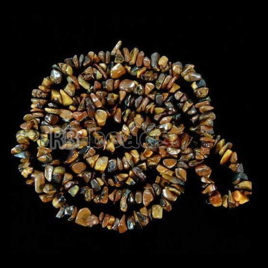 Natural Yellow Tiger Eye Chip Beads, Gemstone Spacer Beads, Polished Stone Smooth Beads,  5~8mm 34 Inc per strand, Wholesale Jewelry bead 