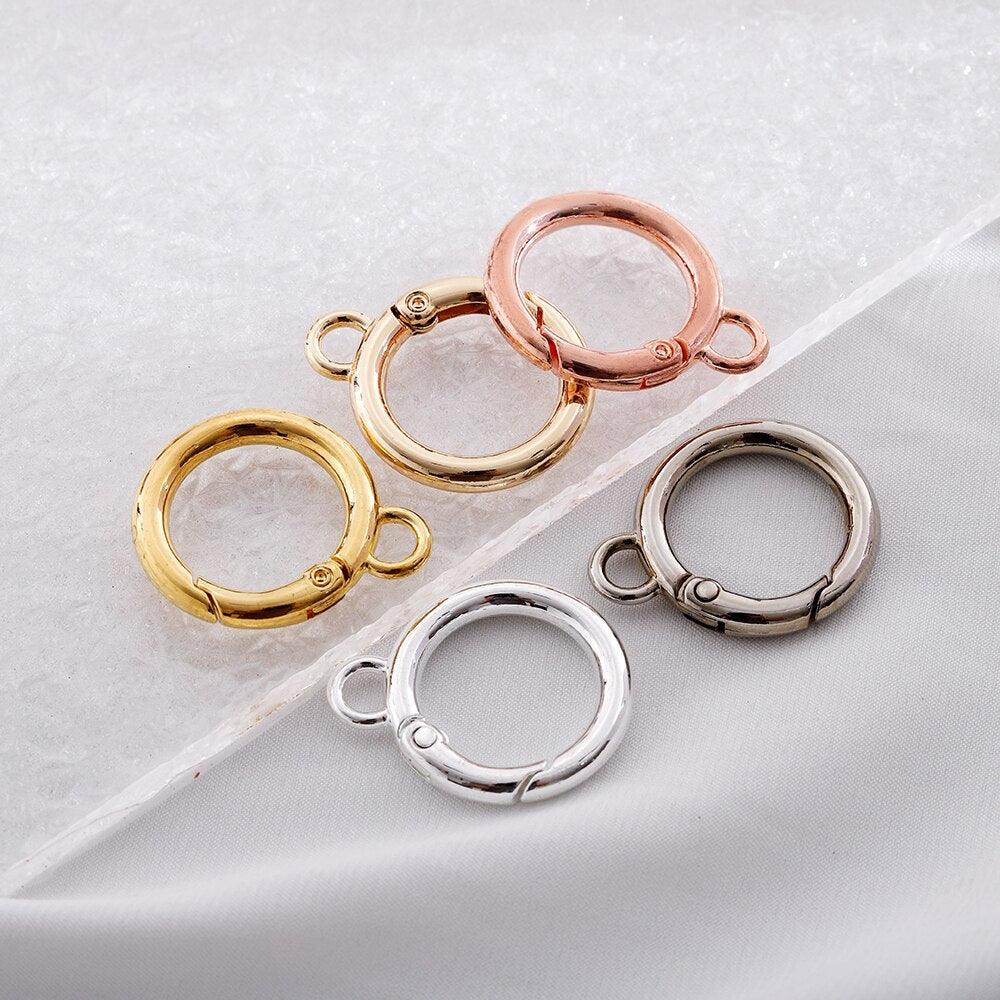 O Ring Spring Clasps With Hole 