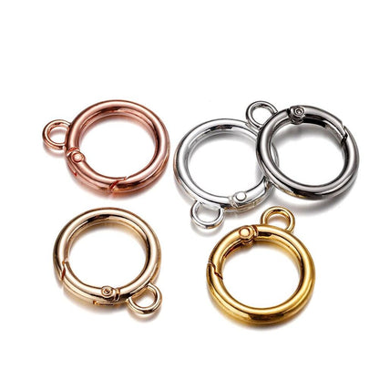 O Ring Spring Clasps With Hole 