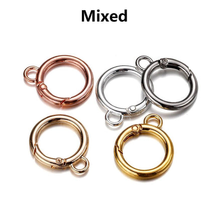 O Ring Spring Clasps With Hole 