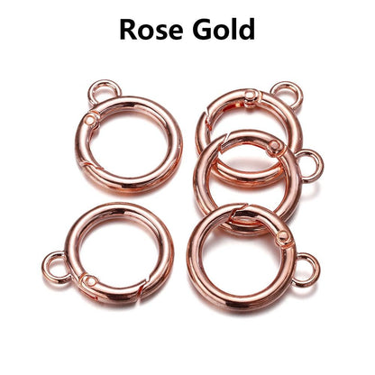 O Ring Spring Clasps With Hole 