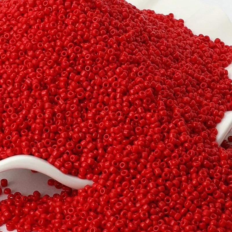 Opaque Red Toho Seed Beads, wholesale round assorted toho beads, 2mm delica beads,  japanese small glass Austria beads, 1000pcs 