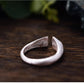 Open Heart Ring, 925 Sterling Silver 