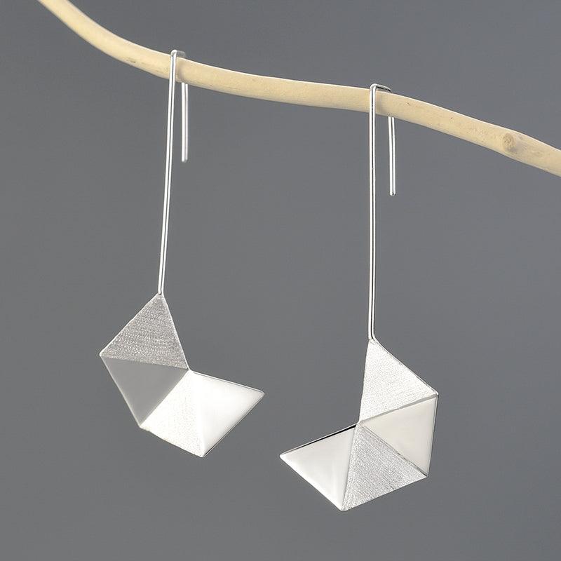 Origami Art Dangle Earring 