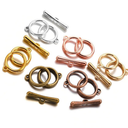 OT Toggle Clasps 18.5mm, 10sets Silver Gold Copper 