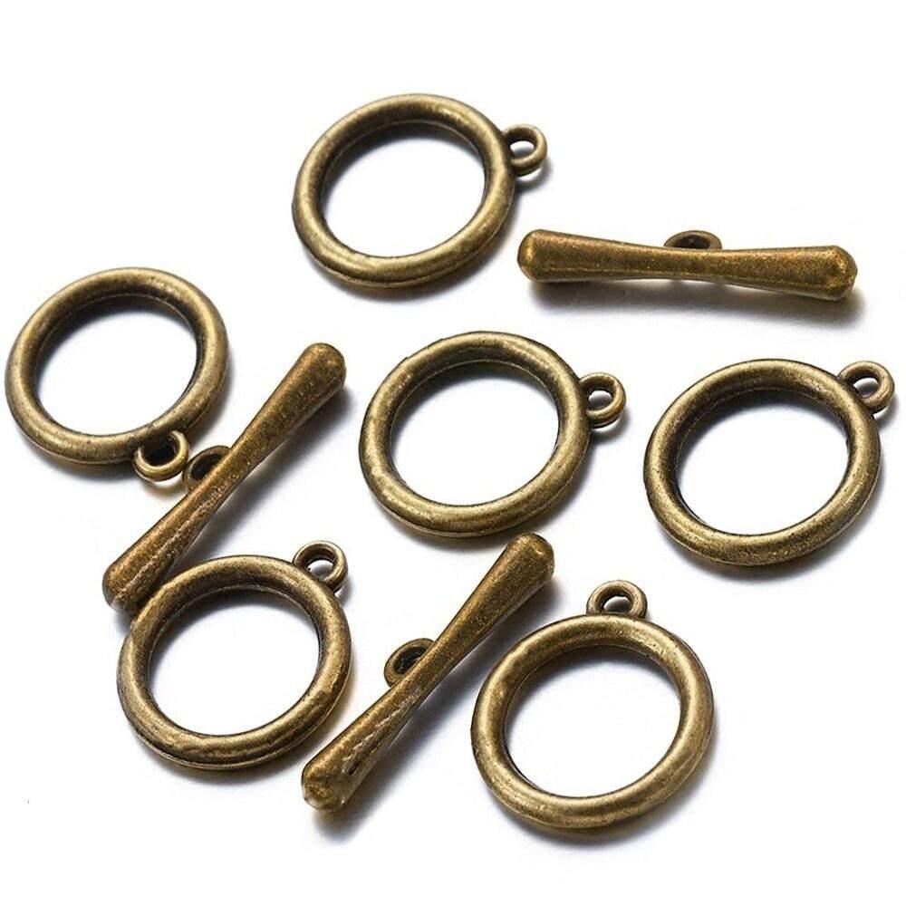 OT Toggle Clasps 18.5mm, 10sets Silver Gold Copper 