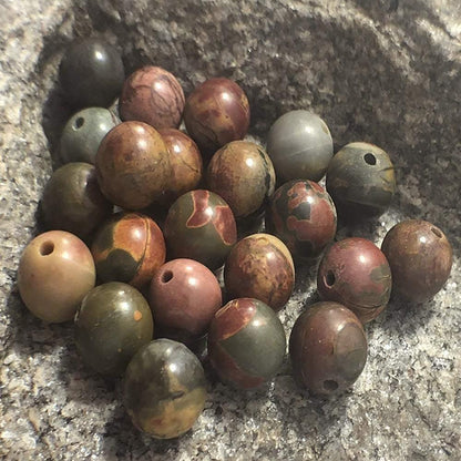 Picasso Jasper beads, Wholesale Round stone 4-12mm, 5-200pcs 