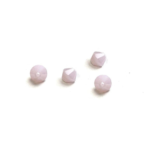 Pink Opal Czech Crystal Faceted Bicone beads, 3mm 4mm 5mm Acrylic Faceted Bicone beads, 100pcs,  for jewerly making and beading 