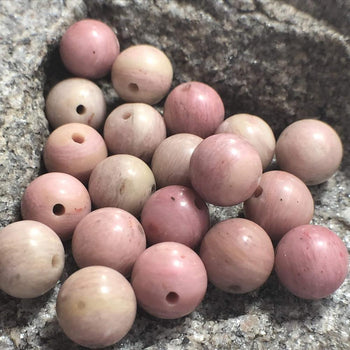 Pink Rhodonite (rhodochrosite) beads, Wholesale Gemstone Beads, Round Natural Stone Jewelry Beads, 4mm 6mm 8mm 10mm 12mm 5-200pcs 