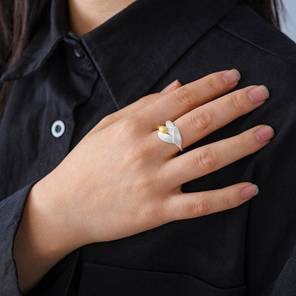 Pomegranate Fruits Leaves Ring 