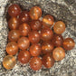 Red Carnelian Agate Round beads, Wholesale lot, 4-12mm, 20-200pcs 