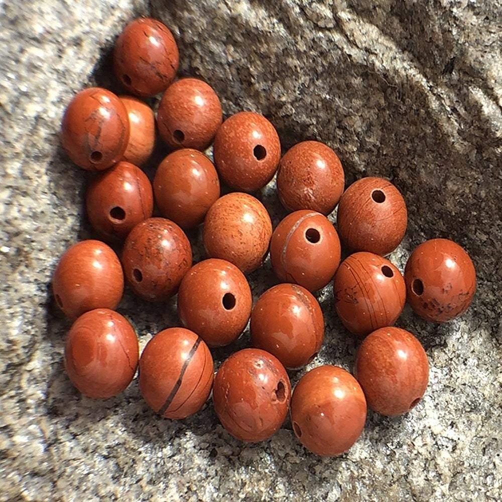 Red Jasper Beads, Wholesale Round stone 4-12mm, 5-200pcs 