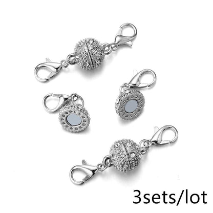 Rhinestone Ball Magnetic Clasps 