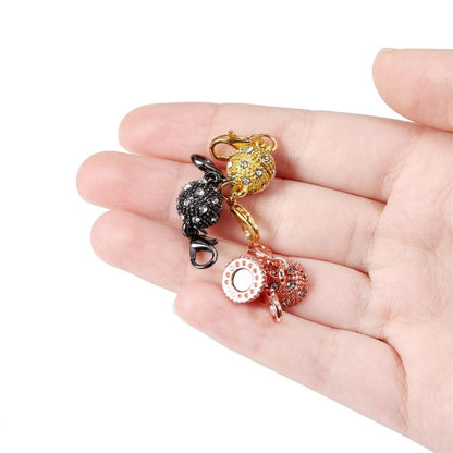 Rhinestone Ball Magnetic Clasps 