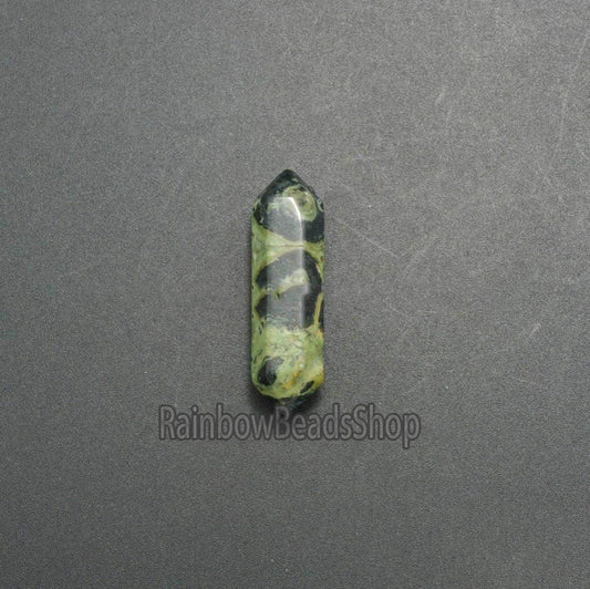 Rhyolite kambaba jasper gemstone wand double chakra Healing crystal hexagonal Stone 