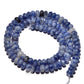Rondelle Disk Blue Spot Jasper Beads, Smooth Matte and Faceted 
