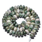 Rondelle Disk Green Spot Jasper Beads, Smooth Matte and Faceted 