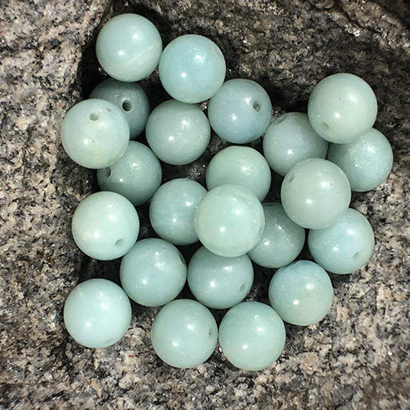 Round Blue Amazonite beads, Wholesale Lot, 4-12mm 5-200pcs 