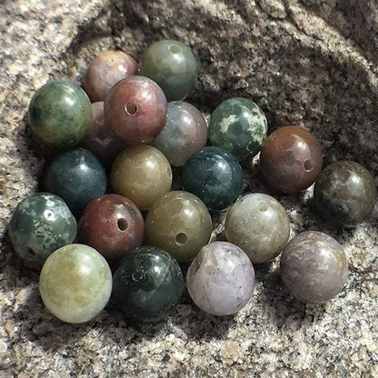 Round Indian Agate beads, Wholesale lot, 4-12mm 5-200pcs 