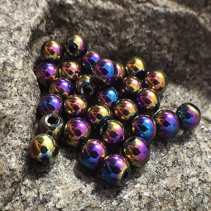 Round Multi-color Hematite beads, Wholesale Lot, 4-12mm 5-200pcs 