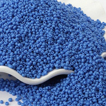 Royal blue Opaque japanese seed beads, 2mm 12/0 Miyuki Delica small glass Austria round beads, 1000pcs 