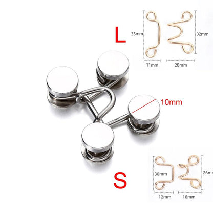 Screw Removable Adjusting Clasp, 1pair 