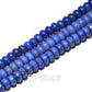 Semiprecious Natural Rondelle Disk Lapis Lazuli Beads, Smooth Matte and Faceted Stone Beads,  Loose 4x6mm 5x8mm, 15.5'' strand 