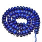 Semiprecious Natural Rondelle Disk Lapis Lazuli Beads, Smooth Matte and Faceted Stone Beads,  Loose 4x6mm 5x8mm, 15.5'' strand 