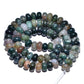 Semiprecious Rondelle Disk Indian Agate Beads, Smooth Matte or Faceted 