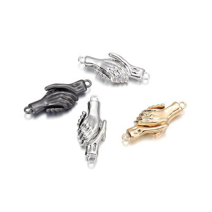 Shake Hands Style Magnetic Clasps, 6pcs 