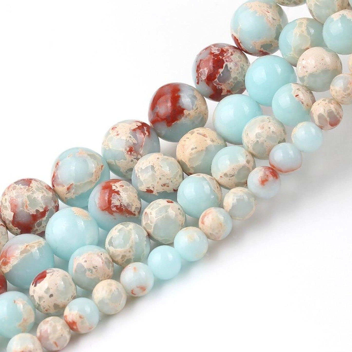 Shoushan Stone beads, 8-16mm terra impression jasper, 15.5''strand 