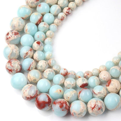 Shoushan Stone beads, 8-16mm terra impression jasper, 15.5''strand 