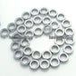Silver Natural Ring Hematite Beads, 4x12 mm, 16'' strand 