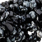 Snow Flake Obsidian Chip Beads, Gemstone Polished 5~8mm 34 Inc str, 