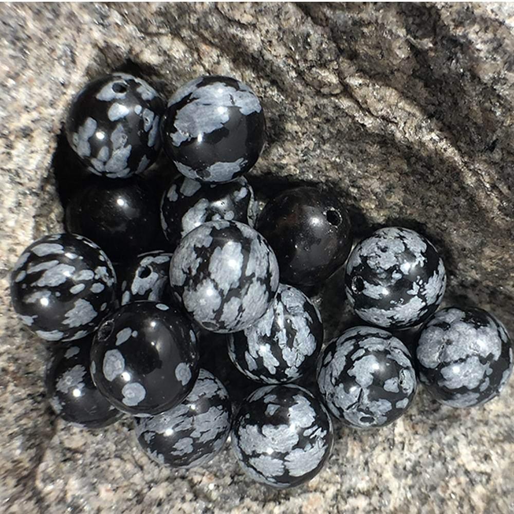 Snowflake Obsidian beads, Wholesale Gemstone 4-12mm, 5-200pcs 