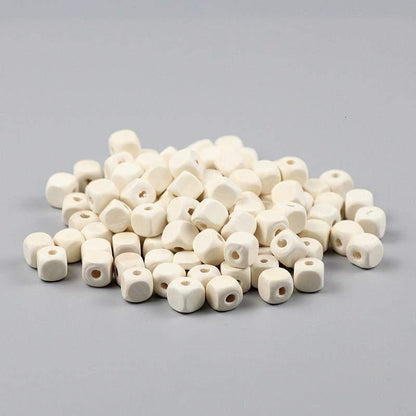 Square Cube Wood Beads for Jewelry Making DIY, Eco-Friendly for Wooden Necklace Bracelet Findings 100pcs 8/10mm 