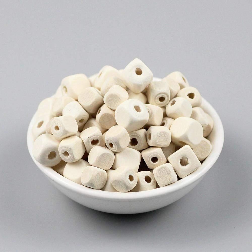 Square Cube Wood Beads for Jewelry Making DIY, Eco-Friendly for Wooden Necklace Bracelet Findings 100pcs 8/10mm 
