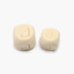 Square Letters Grass Tree Wood Bead Laser, Alphabet A~Z Ecofriendly Wooden Beads 26pcs 10/12mm 