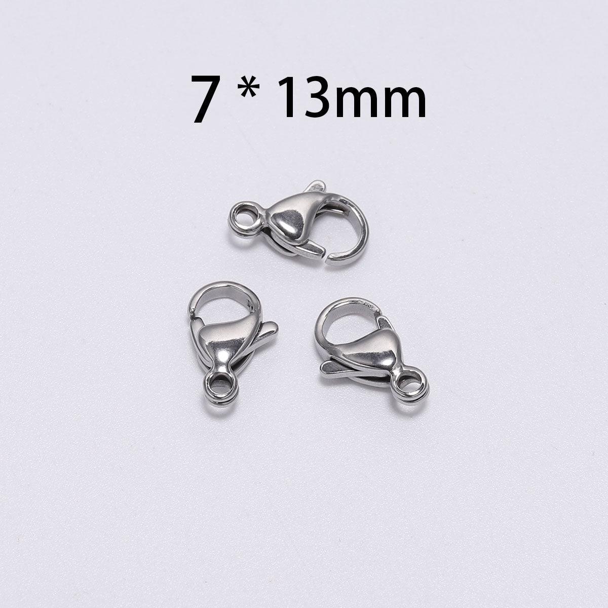 Stainless Steel Lobster Clasps, 3-15 mm 