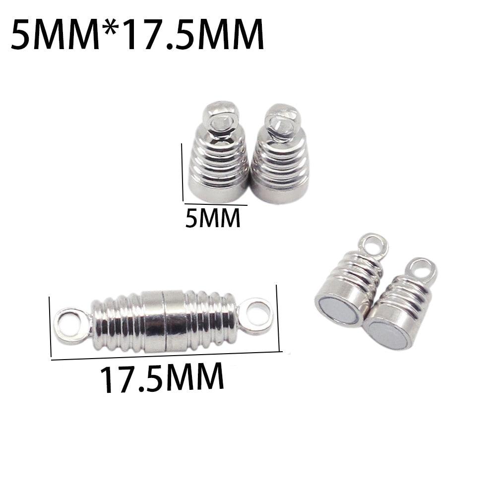 Stainless Steel Magnetic Clasps, 5x17.5mm 