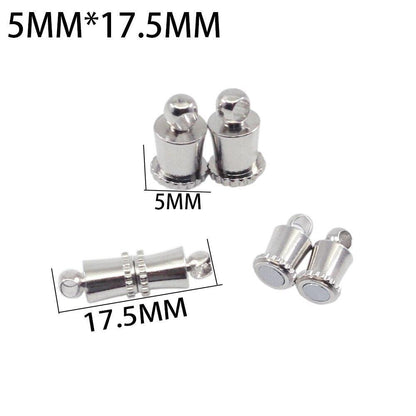 Stainless Steel Magnetic Clasps, 5x17.5mm 