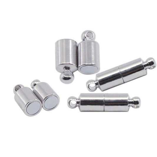 Stainless Steel Magnetic Clasps, 5x19.5mm 