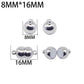 Stainless Steel Magnetic Clasps, 8x16mm 