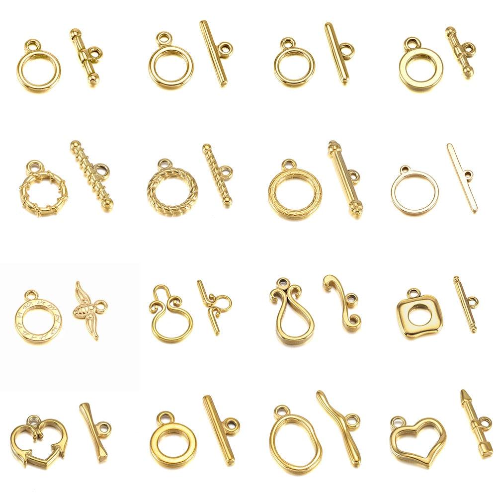 Stainless Steel OT Clasps, 16 styles 