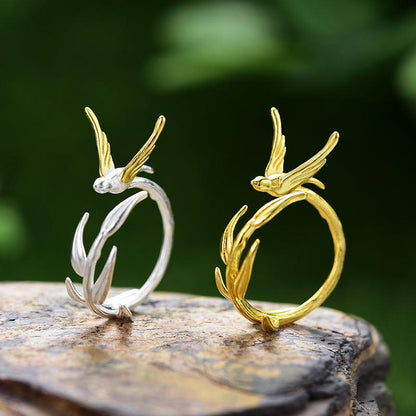 Swallow Willow Branch Ring 