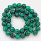 Synthetic Malachite Beads, loose Jewelry Round Gemstone, 4m-12mm, 15.5'' strand 