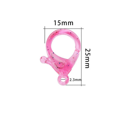 Transparent Plastic Lobster Clasp 