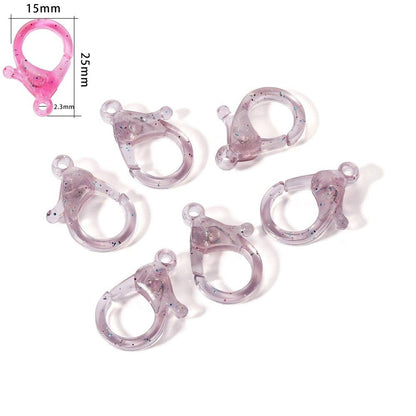 Transparent Plastic Lobster Clasp 