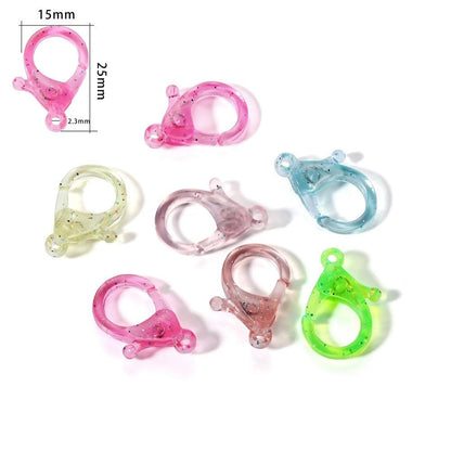 Transparent Plastic Lobster Clasp 